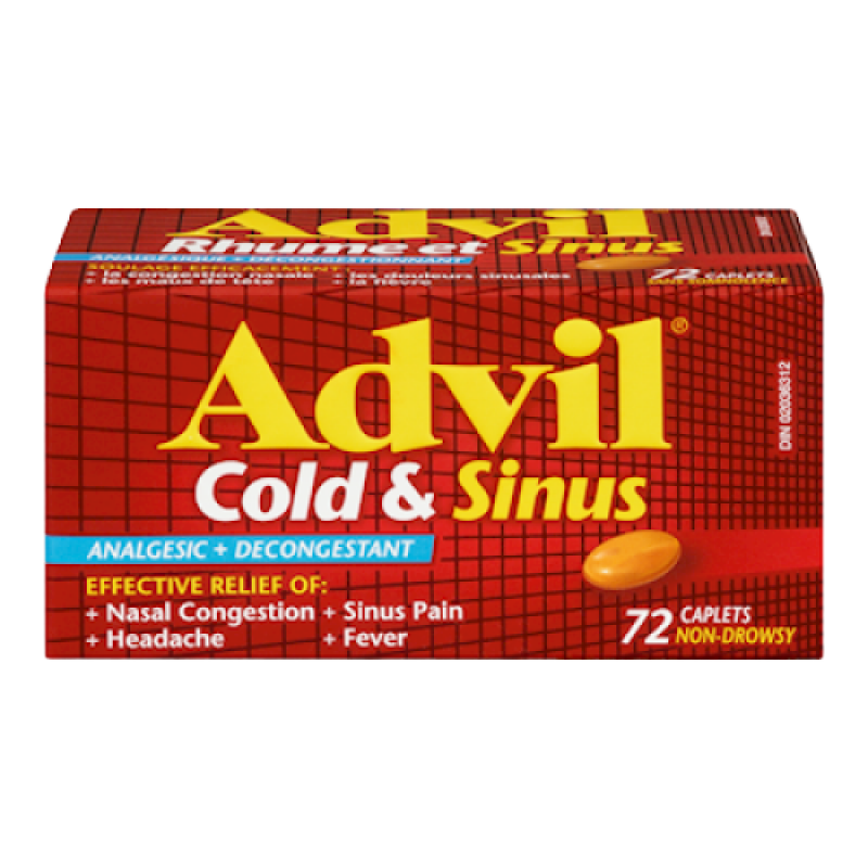 ADVIL COLD & SINUS CPLT 72