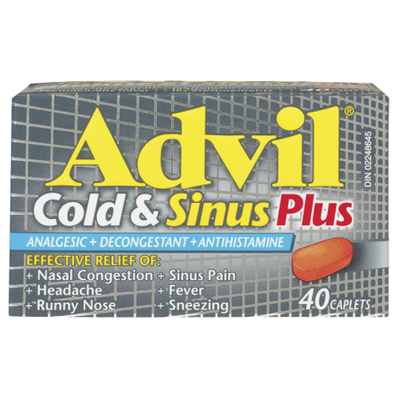 ADVIL COLD & SINUS PLUS CPLT 200MG 40