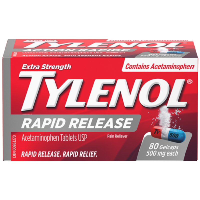 TYLENOL XST RAPID RELEASE GELCAPS 80