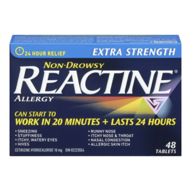 Allergies - REACTINE XST 10MG TB 48