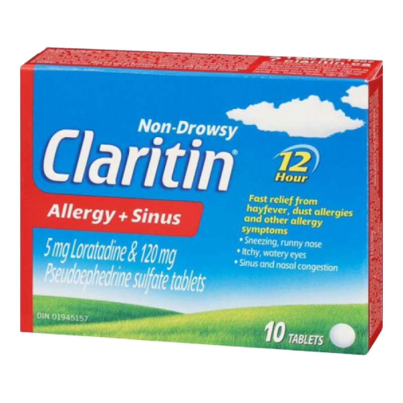 CLARITIN ALLERGY & SINUS TB 10