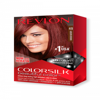 REVLON Colorsilk Beautiful Color - Auburn Brown  #49