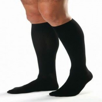 Compression Socks – TRUFORM 1933BL-S- MEN'S CUSHION FOOT, KNEE HIGH SOCK: 15-20 mmHg (Black) Size: S