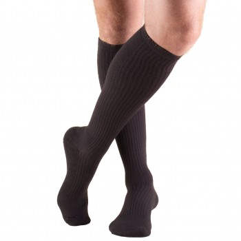 Compression Socks – TRUFORM 1933BN-L- MEN'S CUSHION FOOT, KNEE HIGH SOCK: 15-20 mmHg (BROWN) Size: L