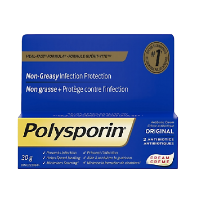 Polysporin Original Cream + 2 Antibiotics - 30 g