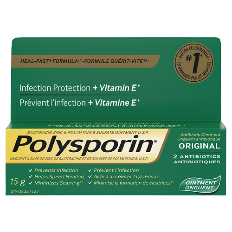 Polysporin Original Ointment + 2 Antibiotics - 15 g