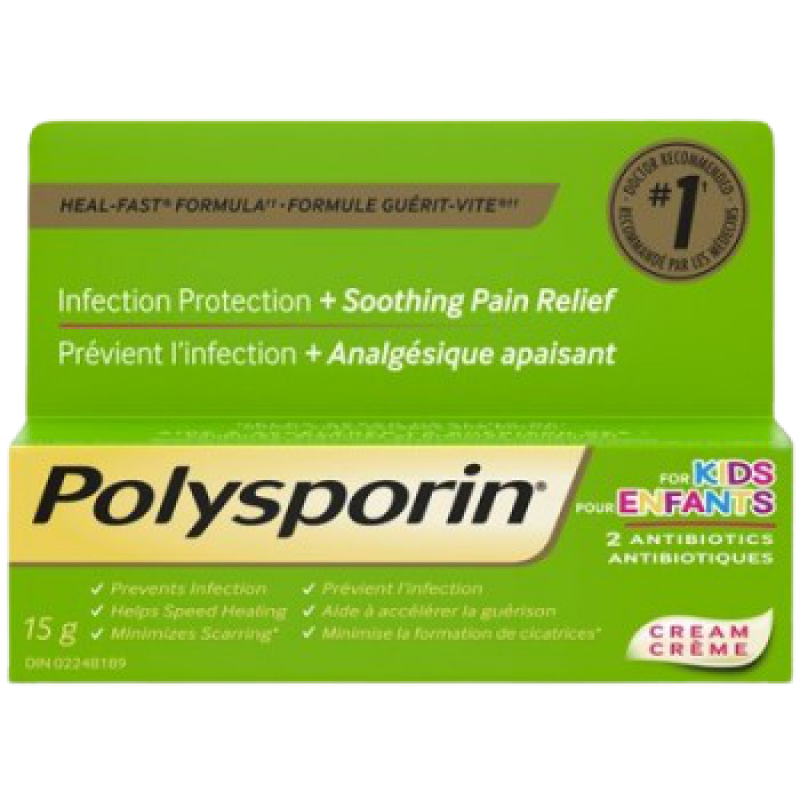 POLYSPORIN CHILDREN + 2 Antibiotics 15G *Damage Box* Exp: 09/23