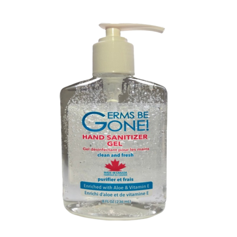 GERMS BE GONE! HAND SANITIZER GEL WITH PUMP 236ml (65% Alcohol)