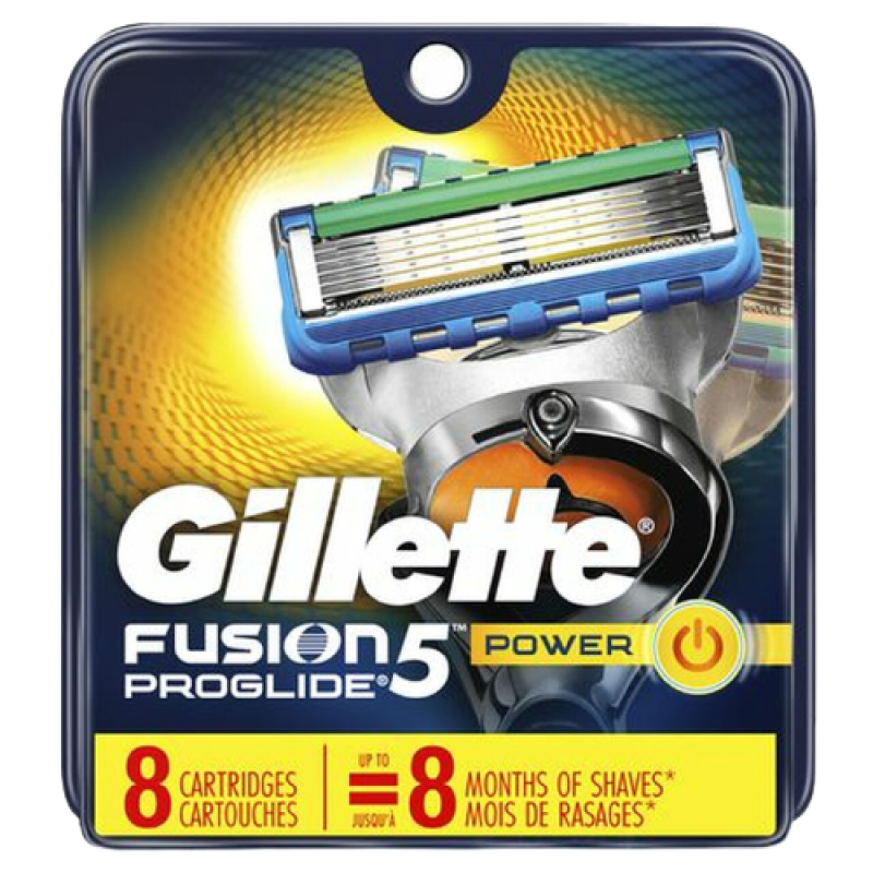 Gillette FUSION 5 - PROGLIDE - POWER  - 8 CARTRIDGES