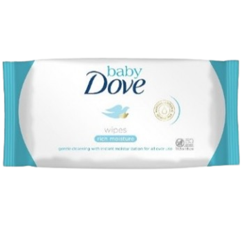 DOVE BABY WIPES 50CT RICH MOISTURE  (MIN ORDER QTY - 3)