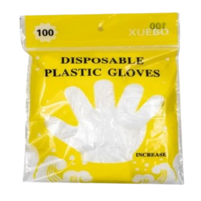 Gloves Disposable Plastic  - 100/pack
