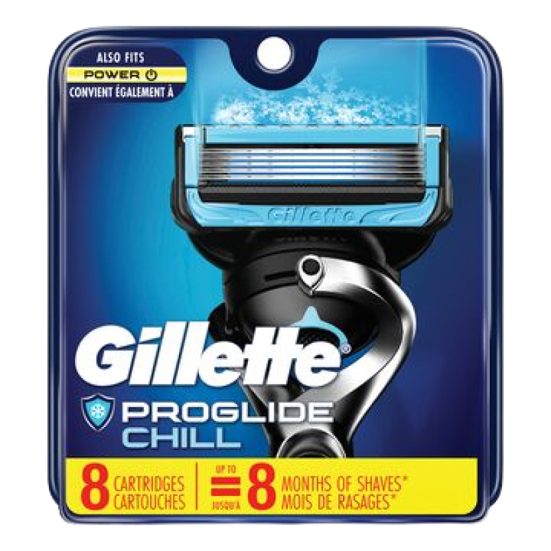 Gillette FUSION 5 - PROSHIELD - CHILL  -  8 CARTRIDEGES