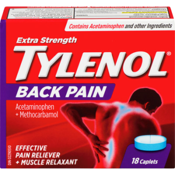 TYLENOL BACK PAIN CPLT 18 - Slight damage box - Expiry Mar 2023