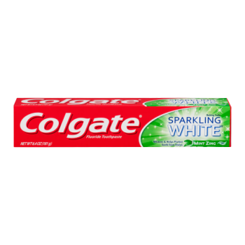 Colgate Toothpaste Sparkling WHITE Mint Zing - 2.5oz (70g)