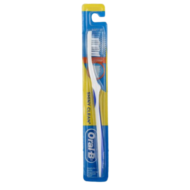 Oral-B SHINY CLEAN Toothbrush 12/pk  Assorted Colours (SOFT)