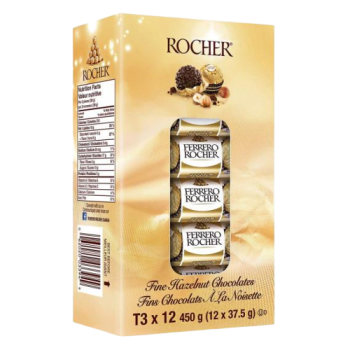 Candy - FERRERO ROCHER T3 X 12 Count X 37.5g ($1.87/Count)