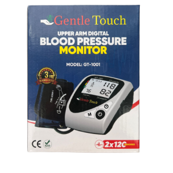 Gentle Touch Blood Pressure Monitor -  GT-1001 - With Electric Adapter