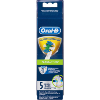 Oral B FlossAction Electric Toothbrush Replacement Brush Heads - 5 COUNTS
