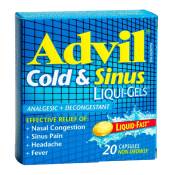 ADVIL LIQUI-GEL COLD & SINUS 20