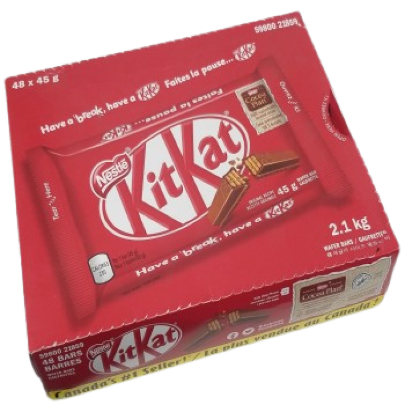 Candy - KitKat 48 Count X 45g ($1.18 / count)