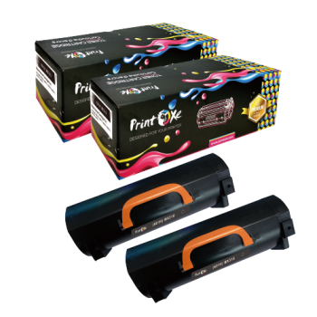 Toner Cartridges 60F1000 - Qty 2 - Lexmark MX310dn/MX410de/MX511dte - PrintOxe