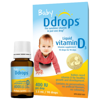 Baby Ddrops Liquid Vitamin D3 Vitamin Supplement, 400 IU