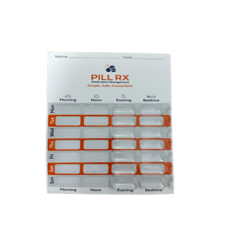 Blister Packs Bio-Fold PillRx 4X7 (Bubble + Card for 500 pcs complete Set) 10mm Depth