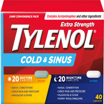 TYLENOL COLD&SINUS DAY/NIGHT CPLT 40