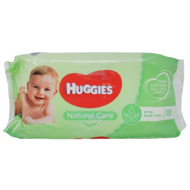 HUGGIES WIPES - 56CT NATURAL CARE W/ ALOE VERA [Minimum Order Quantity-3]