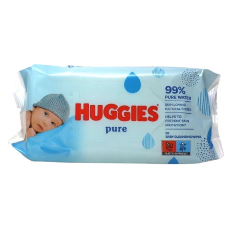 HUGGIES Baby Wipes Pure 56