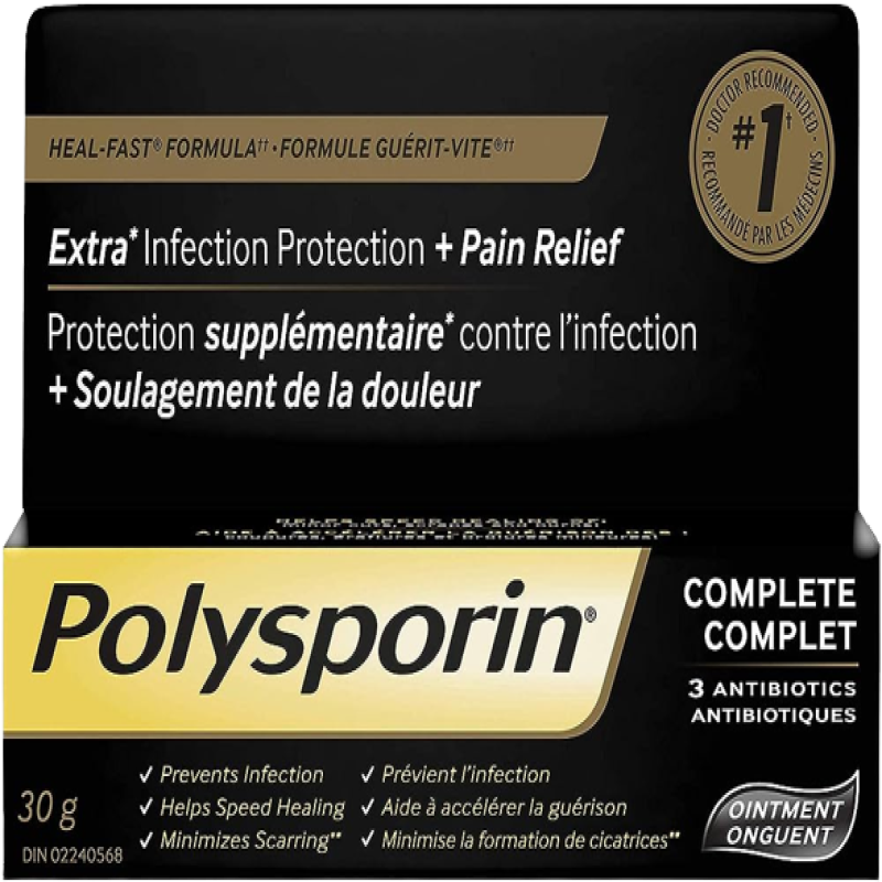 Polysporin Complete Ointment + 3 Antibiotics - 30 g