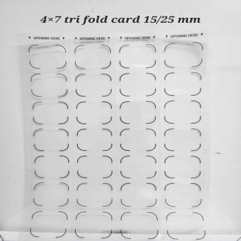 Blister Corrective Labels BB - 4x7 Tri-fold 15/25mm (100 sh/pk) fits with Blister Pack # TWO & THREE