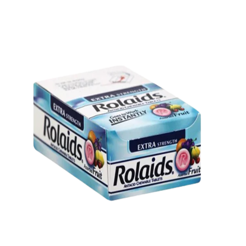 Rolaids ANTACID CHEWABLE TABLETS - Assorted Fruits -  10X12 Rolls