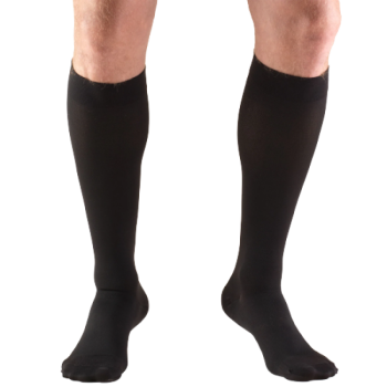 Socks - TRUFORM 8865BL-2L: Knee High Closed Toe 20-30 mmHg (BLACK) X-LARGE