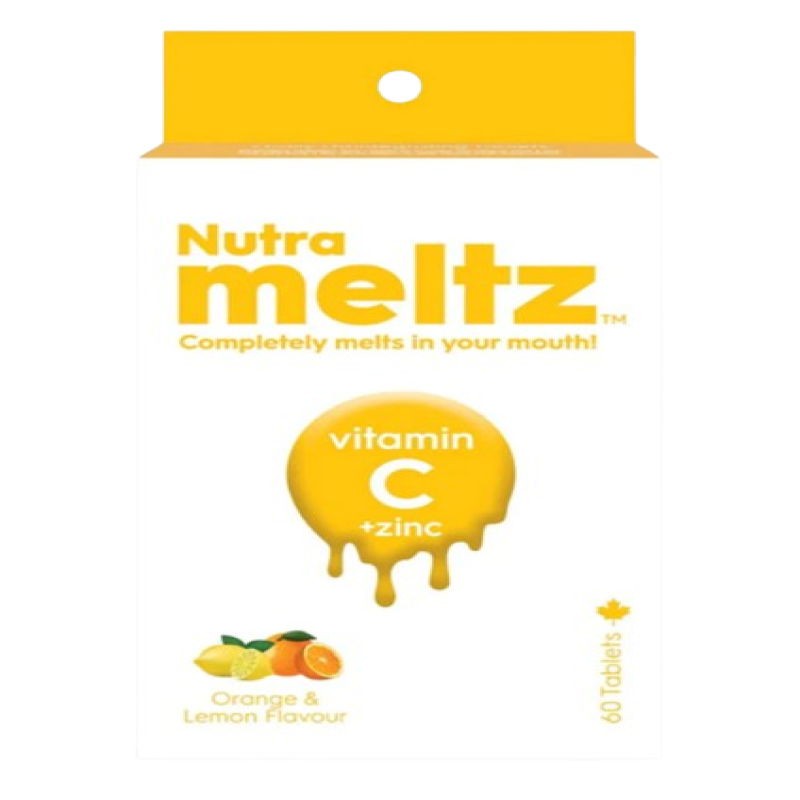 Nutra meltz Vitamine C + Zinc - 60 tablets