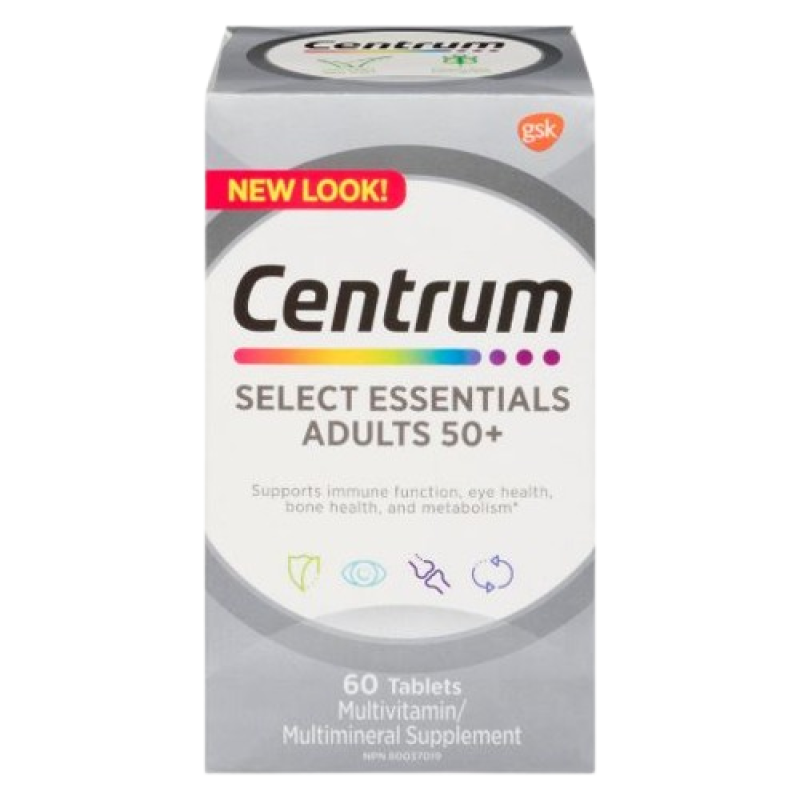 Centrum Select Essentials Adults 50+ TB 60