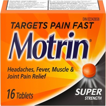 Motrin Ibuprofen 400mg 16 Tablets
