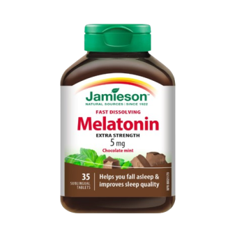 JAMIESON MELATONIN 5MG EXTRA STRENGTH TB 35 CHOCOLATE MINT