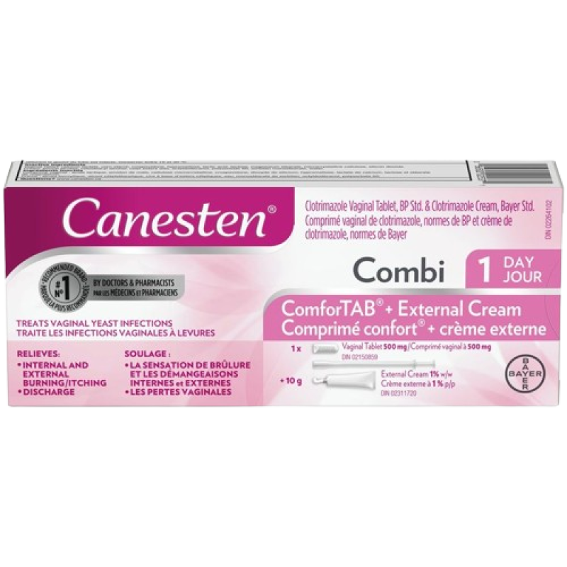 Feminine Care - Canesten Combi-Pak ComforTAB 500 mg 1 Day