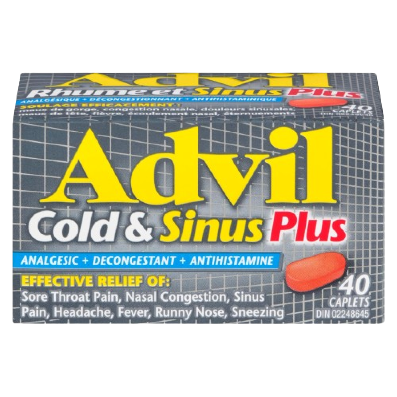 ADVIL COLD & SINUS PLUS CPLT 200MG 40