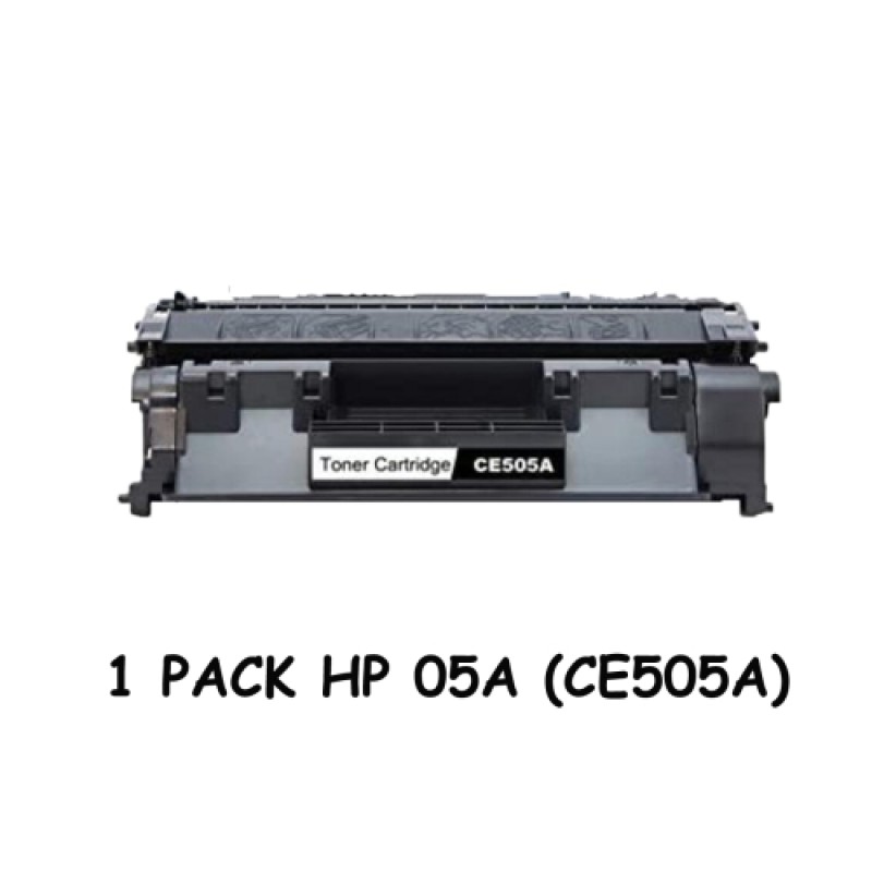 Toner Cartridge - For HP Printer - CE505AC Black LaserJet  - QTY 1 (Page Yield Around 2,300 )