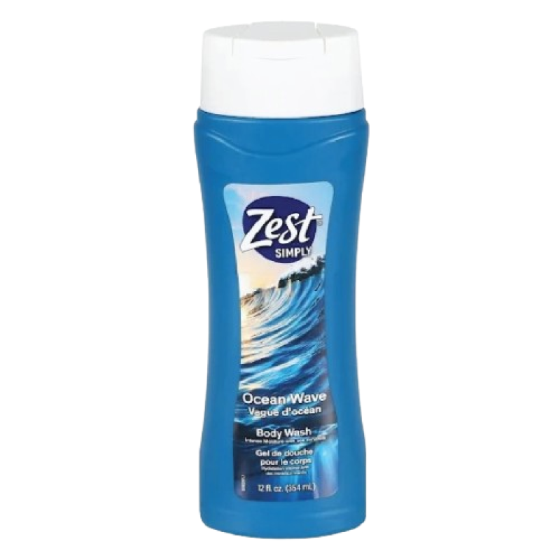 Zest Simply Body Wash Ocean Wave, 12-oz