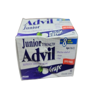 Sale - ADVIL JR GRAPE DYE FREE 40 *Damage Box* Exp: 06/26