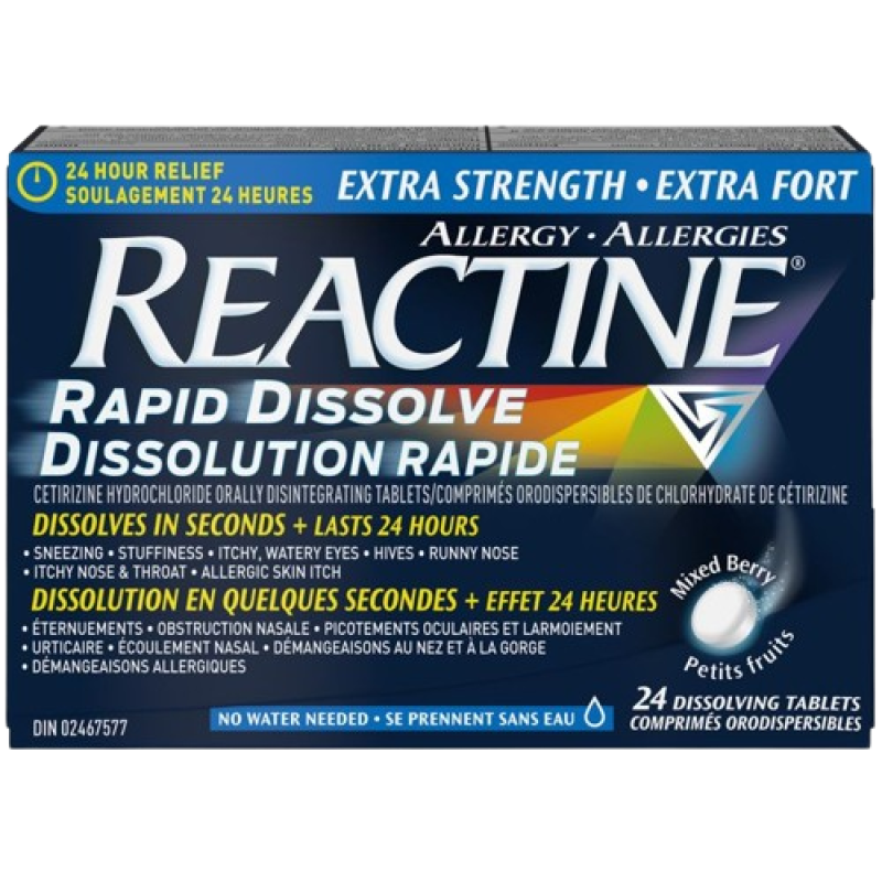Allergies - REACTINE XST RPID DISSLVE 24