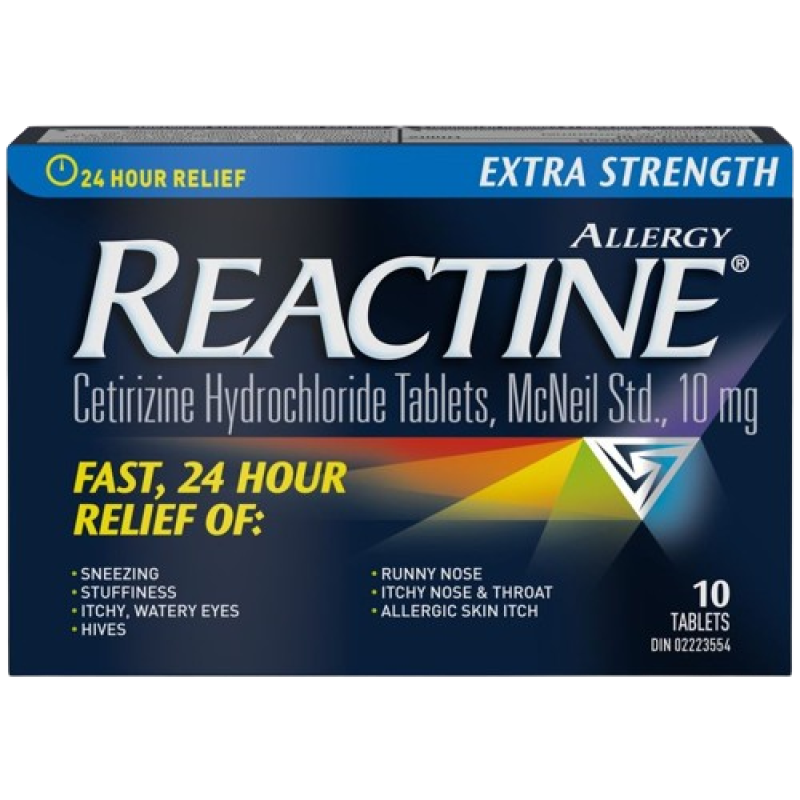 Allergies - REACTINE XST TB 10MG 10