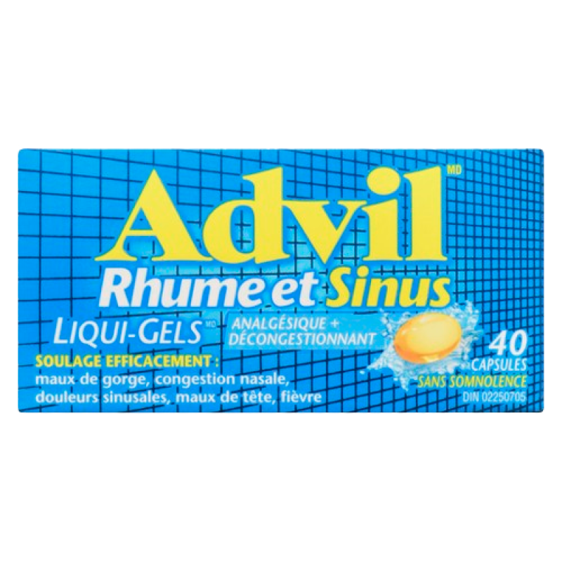 ADVIL COLD&SINUS LIQUI-GELS 200MG 40