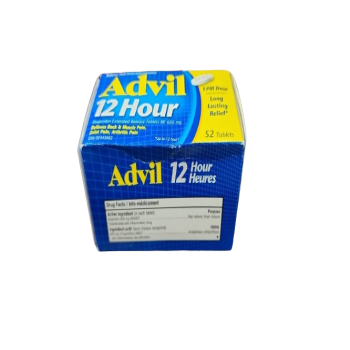 Sale - ADVIL 12HR TB 600MG 52 *Damage Box* Exp: 07/26