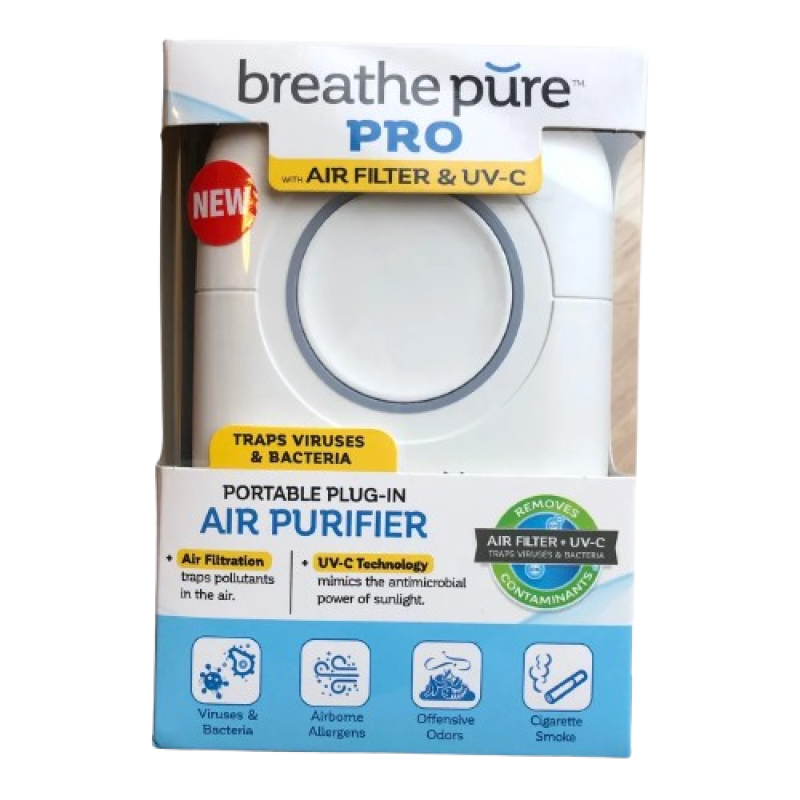 Breathe Pure Air Purifier Pro Portable Plug-In Air Purifier