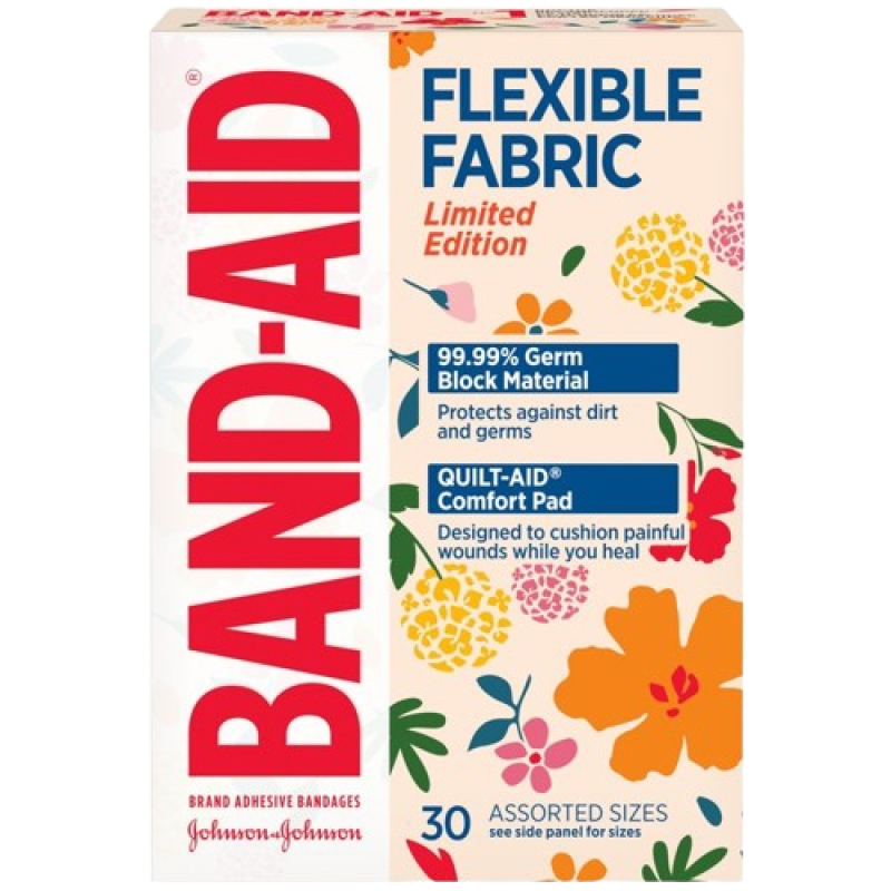 BANDAGE - BAND-AID FLEXIBLE FABRIC - Limited Edition 30 Assorted Sizes