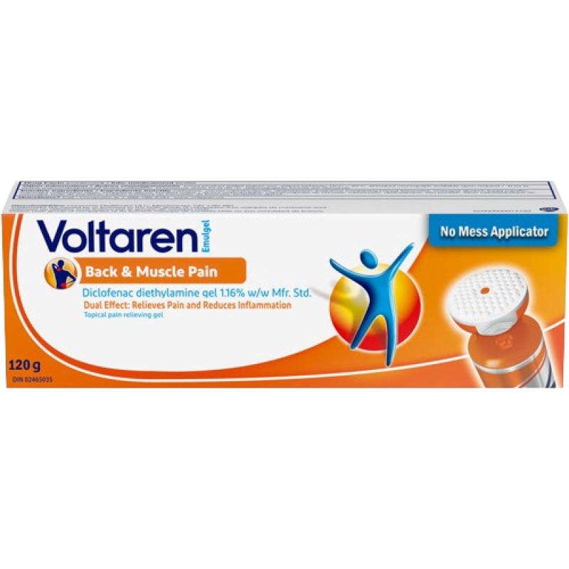 Voltaren Emulgel - Back & Muscle Pain - New Applicator - 120 g